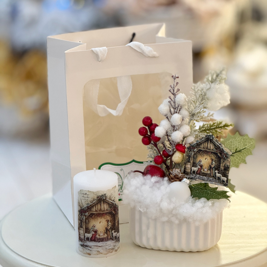 Set Cadou de Crăciun cu Tematică Nașterea Domnului