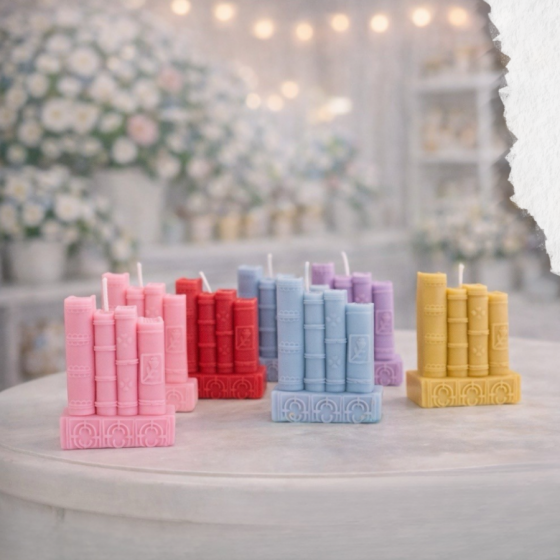 Lumanari CARTI din ceara de soia | Cadouri handmade cu suflet