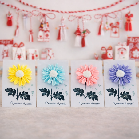 Set 4 mărțișoare din săpun – Culoare și simbol de primăvară