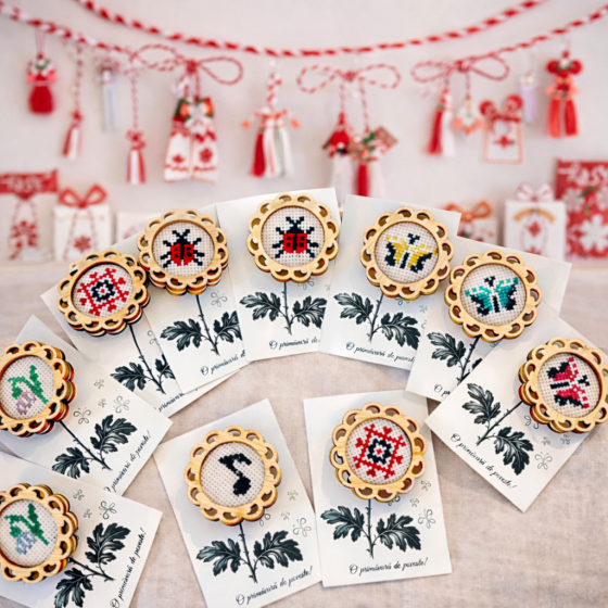 Martisor traditional cusut manual – Simbol autentic de primavara