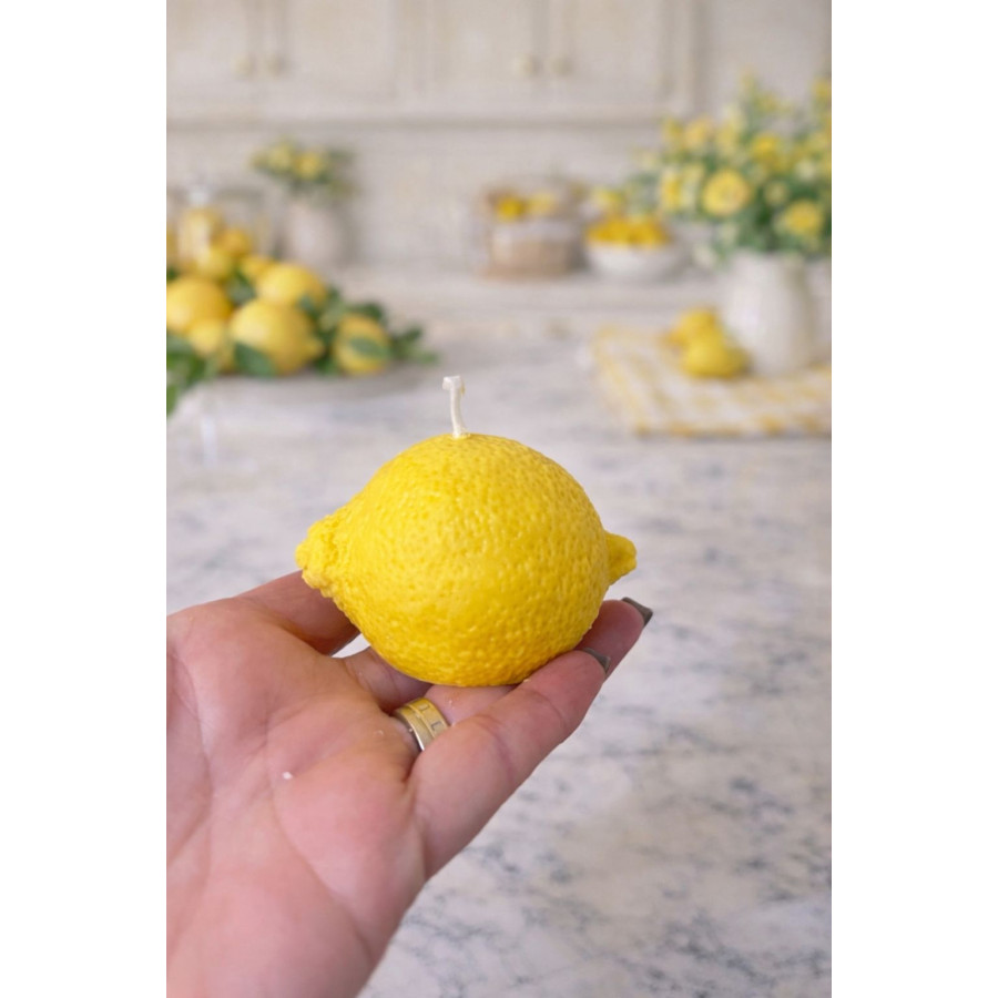 Lumanare lamaie din ceara de soia  – Aspect realist si parfum proaspat