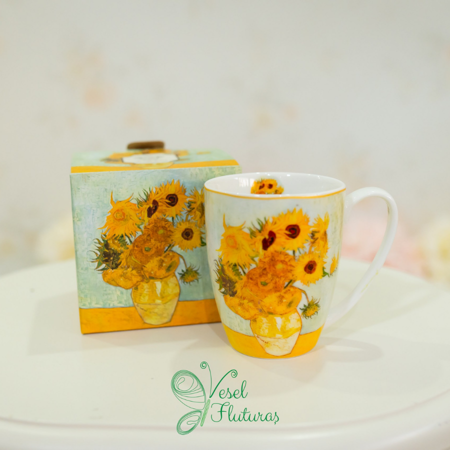 Cană Stil Van Gogh - Floarea-Soarelui